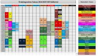 Trainingszeiten Saison 24-25